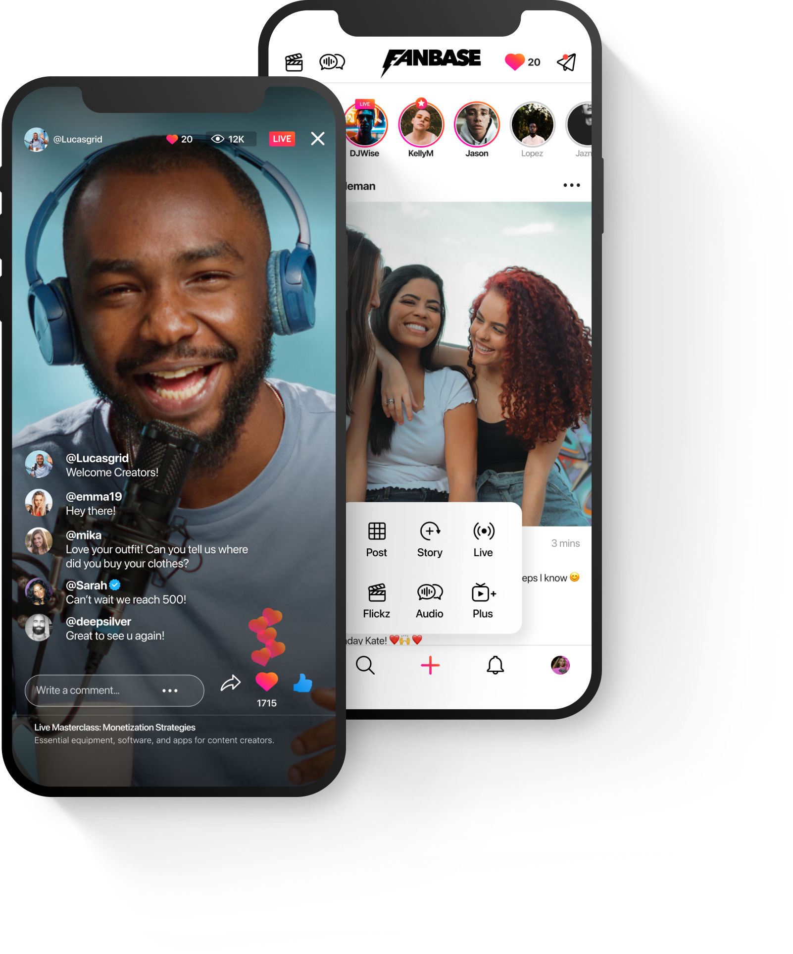 Fanbase platform showcase